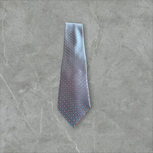 Angelo Bosani 100% Silk Necktie Menswear Italian‎ Designer Business Blue Red